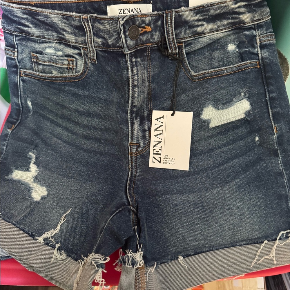 Zenana Outfitters Blue Jean Shorts